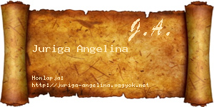 Juriga Angelina névjegykártya
